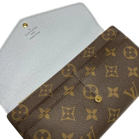 LOUIS VUITTON Portefeuille Sarah NM Blue Orump Monogram - 769-071325 - Picture 8 of 12
